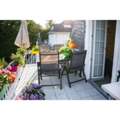 Klappsessel Pacora II Textilen Mit Verstellbarer Rückenlehne Schwarz 6 Klappsessel Pacora II Textilen Mit Verstellbarer Rückenlehne Schwarz -Gardena Verkäufe 209236 3299 5