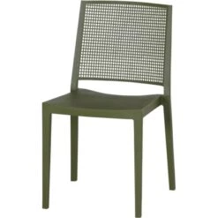 Siena Garden Square Stapelstuhl 56 Cm X 46 Cm X 80 Cm Olive