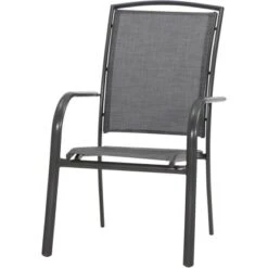 Siena Garden Livorno Stapelsessel Anthrazit 75x62,5x99 Cm