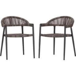 Acamp Set 2x Sessel Brooklyn Anthrazit