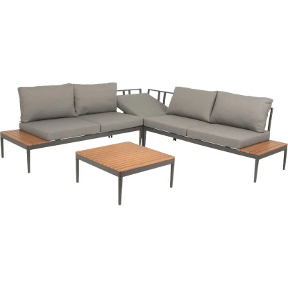 Acamp Loungegruppe Paros Anthrazit-Teak FSC® Acamp Loungegruppe Paros Anthrazit-Teak FSC® -Gardena Verkäufe 4013556562706 4378 01