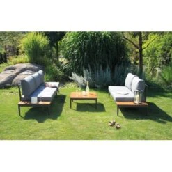 Acamp Loungegruppe Paros Anthrazit-Teak FSC® 5 Acamp Loungegruppe Paros Anthrazit-Teak FSC® -Gardena Verkäufe 4013556562706 4381 04