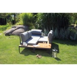 Acamp Loungegruppe Paros Anthrazit-Teak FSC® 19 Acamp Loungegruppe Paros Anthrazit-Teak FSC® -Gardena Verkäufe 4013556562706 4395 18