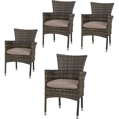 Acamp Set 4x Stapelsessel Cesar 58 cm x 59 cm x 84 cm Taupe Acamp Set 4x Stapelsessel Cesar 58 Cm X 59 Cm X 84 Cm Taupe -Gardena Verkäufe 4013556589444 5049 01