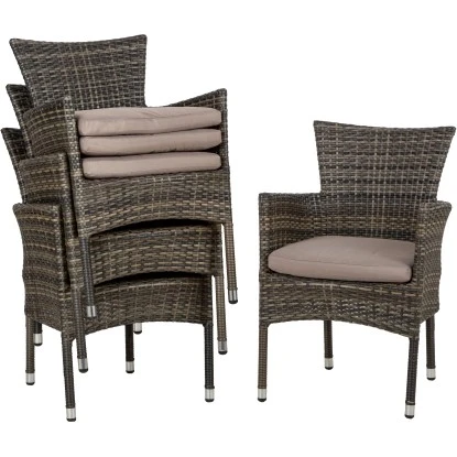 Acamp Set 4x Stapelsessel Cesar 58 cm x 59 cm x 84 cm Taupe Acamp Set 4x Stapelsessel Cesar 58 Cm X 59 Cm X 84 Cm Taupe -Gardena Verkäufe 4013556589444 5051 03