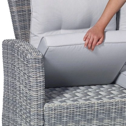 Lounge-Set mit Esstisch Vermont 6-teilig aus Polyrattan Wave Cliff Lounge-Set Mit Esstisch Vermont 6-teilig Aus Polyrattan Wave Cliff -Gardena Verkäufe 4048124987230 A 01