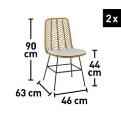 Balkonset Yunta 3-teilig Natur 11 Balkonset Yunta 3-teilig Natur -Gardena Verkäufe 4048126620456 100