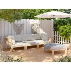 Ecksessel Morenci Mit Auflage Taupe 5 Ecksessel Morenci Mit Auflage Taupe -Gardena Verkäufe 4048126622863 40