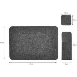 Amare Filzuntersetzer 4er-Set Dunkel 5 Amare Filzuntersetzer 4er-Set Dunkel -Gardena Verkäufe 4251083904938 4655 03