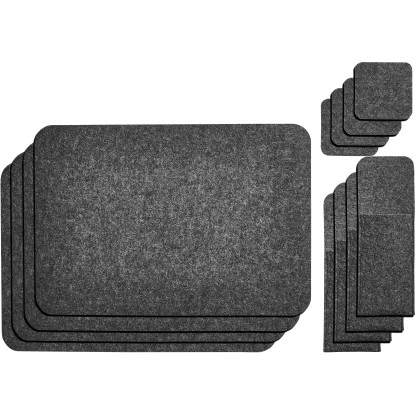 Amare Filzuntersetzer 4er-Set Dunkel Amare Filzuntersetzer 4er-Set Dunkel -Gardena Verkäufe 4251083904938 4655 1