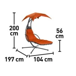 Schwingliege Palmdale Mit Sonnendach Aus Textilen Terracotta 4 Schwingliege Palmdale Mit Sonnendach Aus Textilen Terracotta -Gardena Verkäufe 5614292 VM01