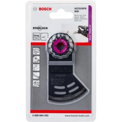 Bosch Tauchsägeblatt AYZ 53 BPB Dual-Tec für Multifunktionswerkzeuge 53 mm Bosch Tauchsägeblatt AYZ 53 BPB Dual-Tec Für Multifunktionswerkzeuge 53 Mm -Gardena Verkäufe 785129 3058 01