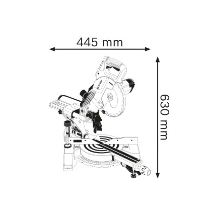 Bosch Professional Paneelsäge GCM 80 SJ 1.400 W inkl. 2 Sägeblätter Ø 216 mm Bosch Professional Paneelsäge GCM 80 SJ 1.400 W Inkl. 2 Sägeblätter Ø 216 Mm -Gardena Verkäufe 8632267 VM01
